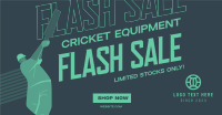 Cricket Equipment Sale Facebook Ad Design