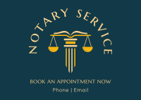 Notary Public Postcard example 1