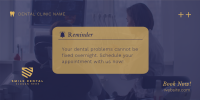 Dental Appointment Reminder Twitter Post Image Preview