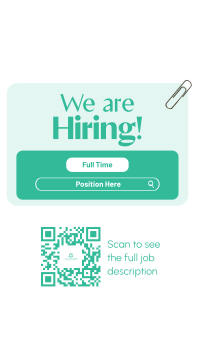 Generic Job Hiring Instagram Reel Image Preview