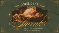 Thanksgiving Greeting Facebook Event Cover Design