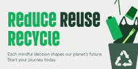 Reduce Reuse Recycle Waste Management Twitter Post