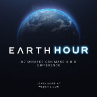 60 Minutes Earth Instagram Post