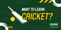 Time to Learn Cricket Twitter Post