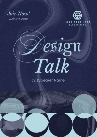 Modern Design Talk Poster