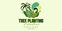 Minimalist Planting Volunteer Twitter Post