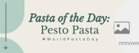 Minimalist Pasta Day Facebook Cover Image Preview