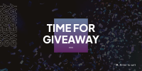 Time For Giveaway Twitter Post