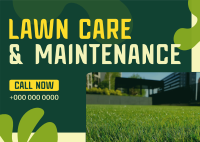 Clean Lawn Care Postcard Image Preview