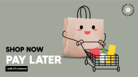 Cute Shopping Bag Facebook Event Cover