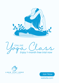 Online Yoga Class Poster