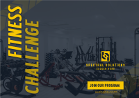Fitness Challenge Postcard