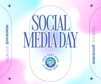 Minimalist Social Media Day Facebook Post