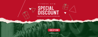 Christmas Fitness Discount Facebook Cover