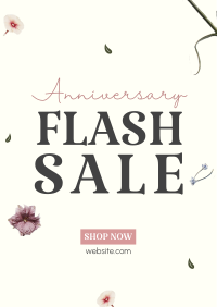 Anniversary Flash Sale Poster