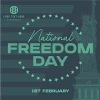 Remembering Freedom Day Instagram Post Design
