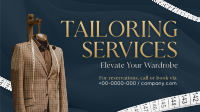 Tailoring Services Elegant Facebook Event Cover Design