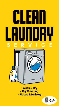 Clean Laundry Wash Facebook Story