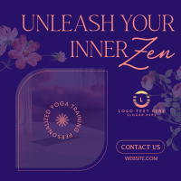 Yoga Floral Zen Instagram Post Design