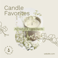 Scented Home Candle  Instagram Post