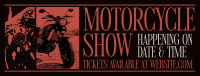 Retro Motorcycle Show Facebook Cover Design