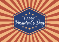 Happy Presidents Day Postcard