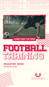 Football Camp Training Facebook Story Design