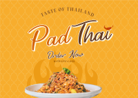 Authentic Pad Thai Postcard