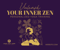 Floral Yoga Day Facebook Post