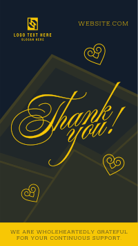 Elegant Thank You Instagram Reel Image Preview