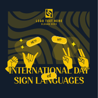 International Sign Language Day Instagram Post example 2