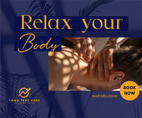 Relaxing Body Massage Facebook Post