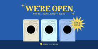 Laundry Store Hours Twitter Post