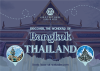 Thailand Travel Tour Postcard