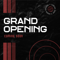 Abstract Shapes Grand Opening Instagram Post Design