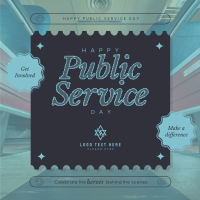 Modern Nostalgia Public Service Day Instagram Post Design