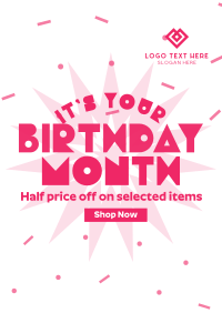 Birthday Month Promo Flyer