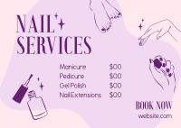 Nail Spa Magic Postcard