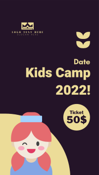 Cute Kids Camp Instagram Story