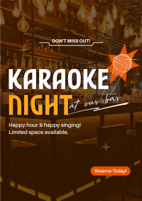 Reserve Karaoke Bar Flyer