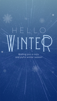 Cozy Winter Greeting Facebook Story