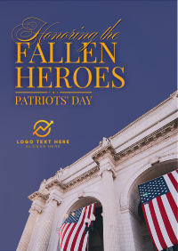 Minimalist Patriot's Day Flyer