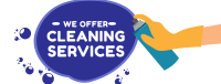 We Offer Cleaning Services Facebook Cover