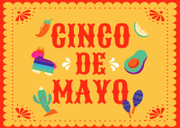 Cinco Festival Postcard