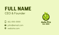 Abstract Green Fruit Business Card