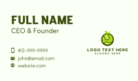 Abstract Green Fruit Business Card Design