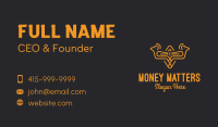 Golden Pigeon Aviary Business Card Design