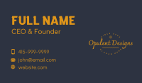 Golden Designer Studio Wordmark Business Card Image Preview