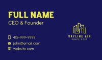 Yellow Building Property Business Card