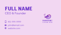 Purple Nautilus Abstract Business Card Design